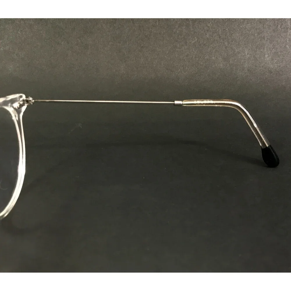 Reverb Eyeglasses Frames RVMO5130 971 Clear Silver Round Full Rim 50-22-140